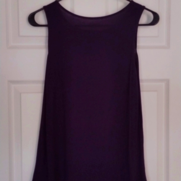 Royal Purple Merona Tank Top with Silky Gathered Front Detail - Picture 6 of 8